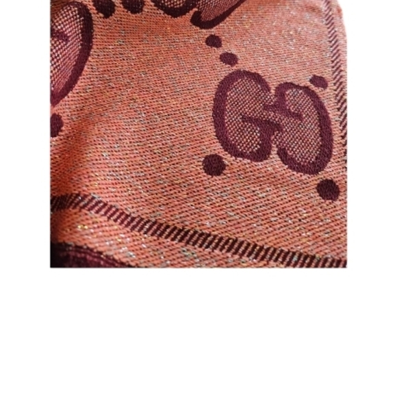 NWT Gucci Pink and Burgundy Scarf - Picture 3 of 8